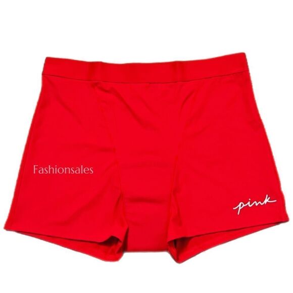 Victorias Secret Pink DISCONTINUED Sold Out Boyshort Shorty Period Panty Red - Picture 1 of 5